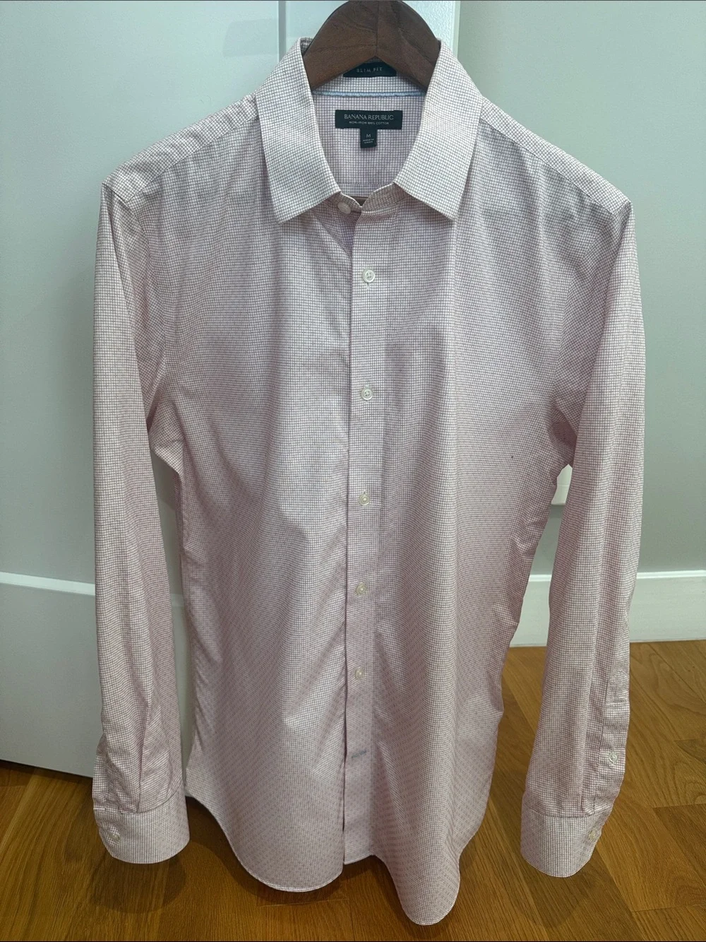dress shirts banana republic Slim-Fit Wrinkle-Resistant Shirt No need to iron Standard Fit Dress Shirts |